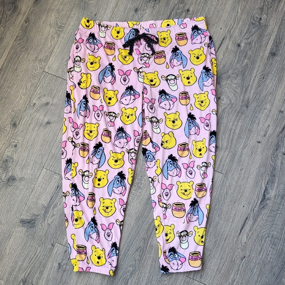 Disney Winnie the Pooh Pajama Pants Pink {XL 16/18}